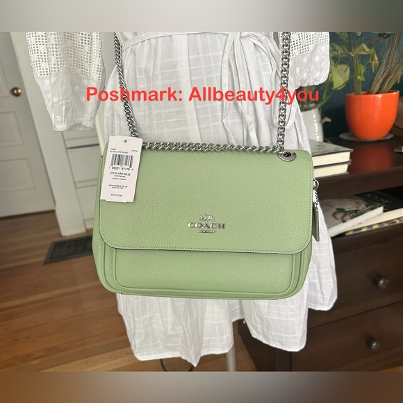 NWT - COACH Klare Crossbody 25 - CC353 Silver/Pale Pistachio - Picture 11 of 16